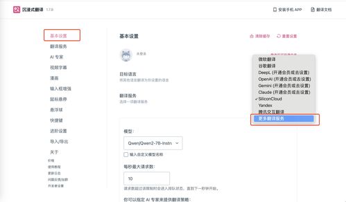 沉浸式翻译与SiliconCloud API 解锁精准高效的翻译新体验